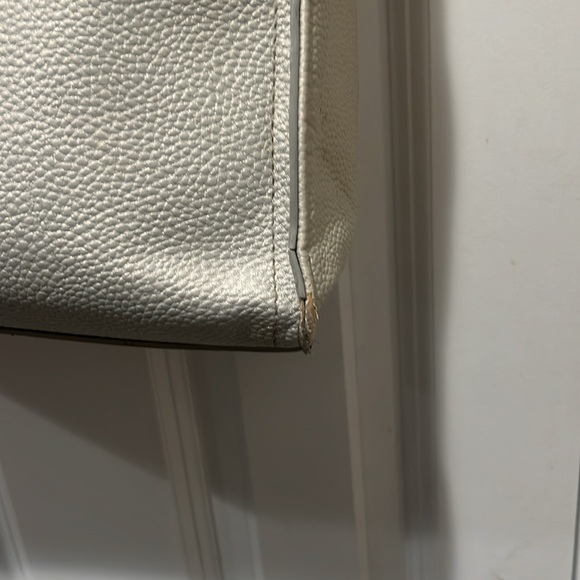 Bebe Natalie Satchel Purse silver and golds accents. - Picture 9 of 11